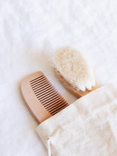 Load image into Gallery viewer, Lion + Lamb | Goats Hair Baby Brush Set
