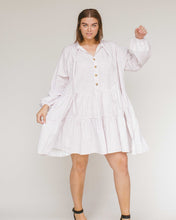 Load image into Gallery viewer, The Lullaby Club | Lilac Gingham Avalon Smock Dress
