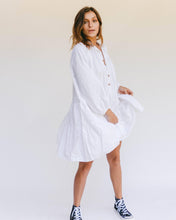 Load image into Gallery viewer, The Lullaby Club | White Avalon Smock Dress
