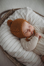 Load image into Gallery viewer, Snuggle Hunny Kids | Bronze Merino Wool Bonnet + Bootie Set