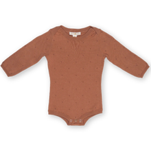 Load image into Gallery viewer, Grown | Terracotta Rose Pointelle Bodysuit