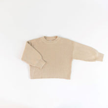 Load image into Gallery viewer, Halo + Horns | Oat Rib Knit Sweater